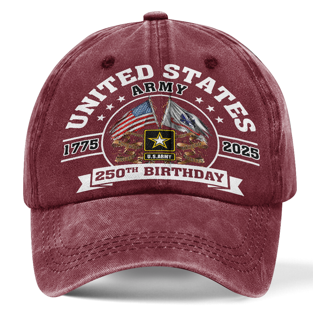 Army 250th Anniversary Washed Cap