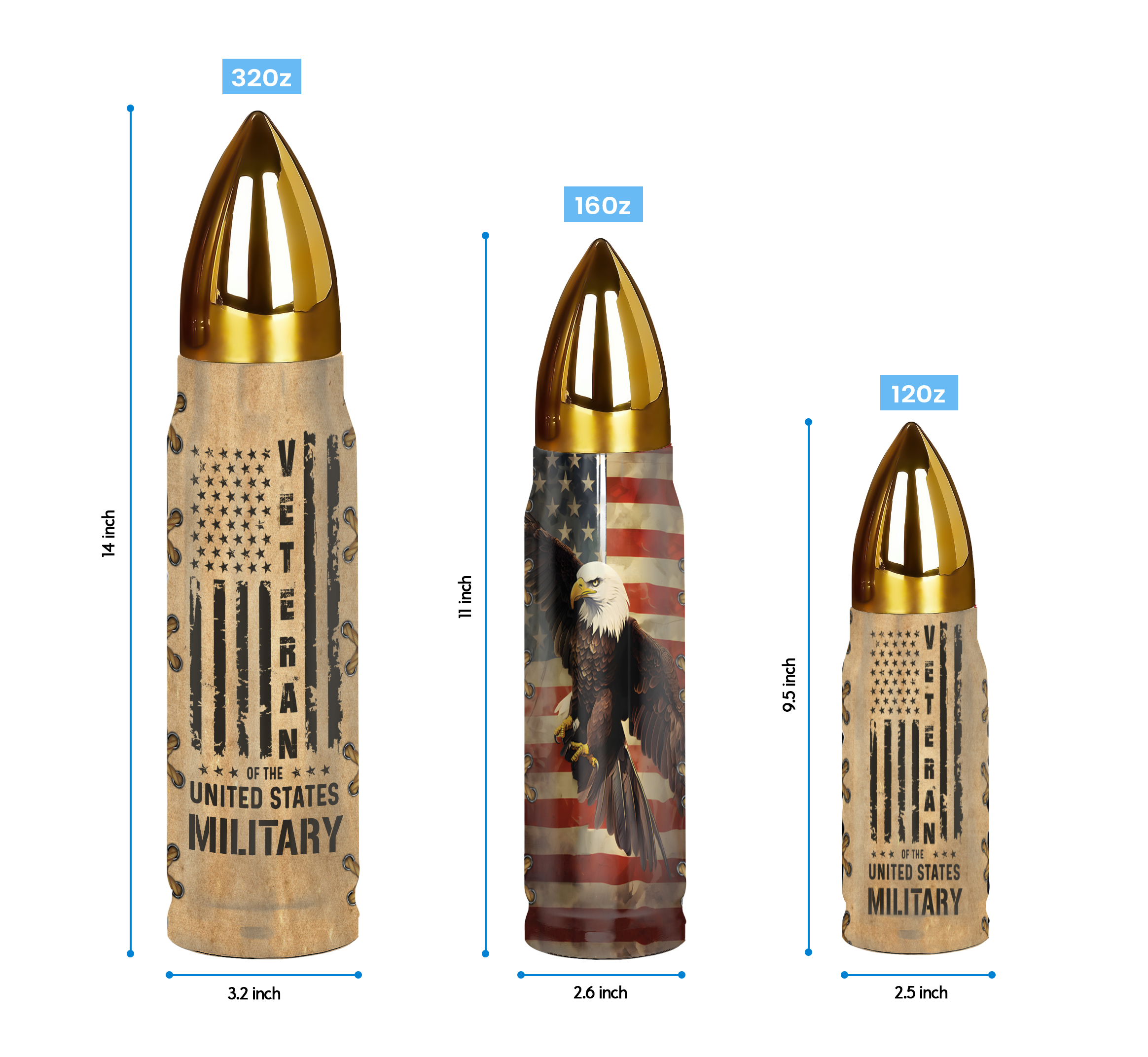 Veteran Of The Military Bullet Tumbler