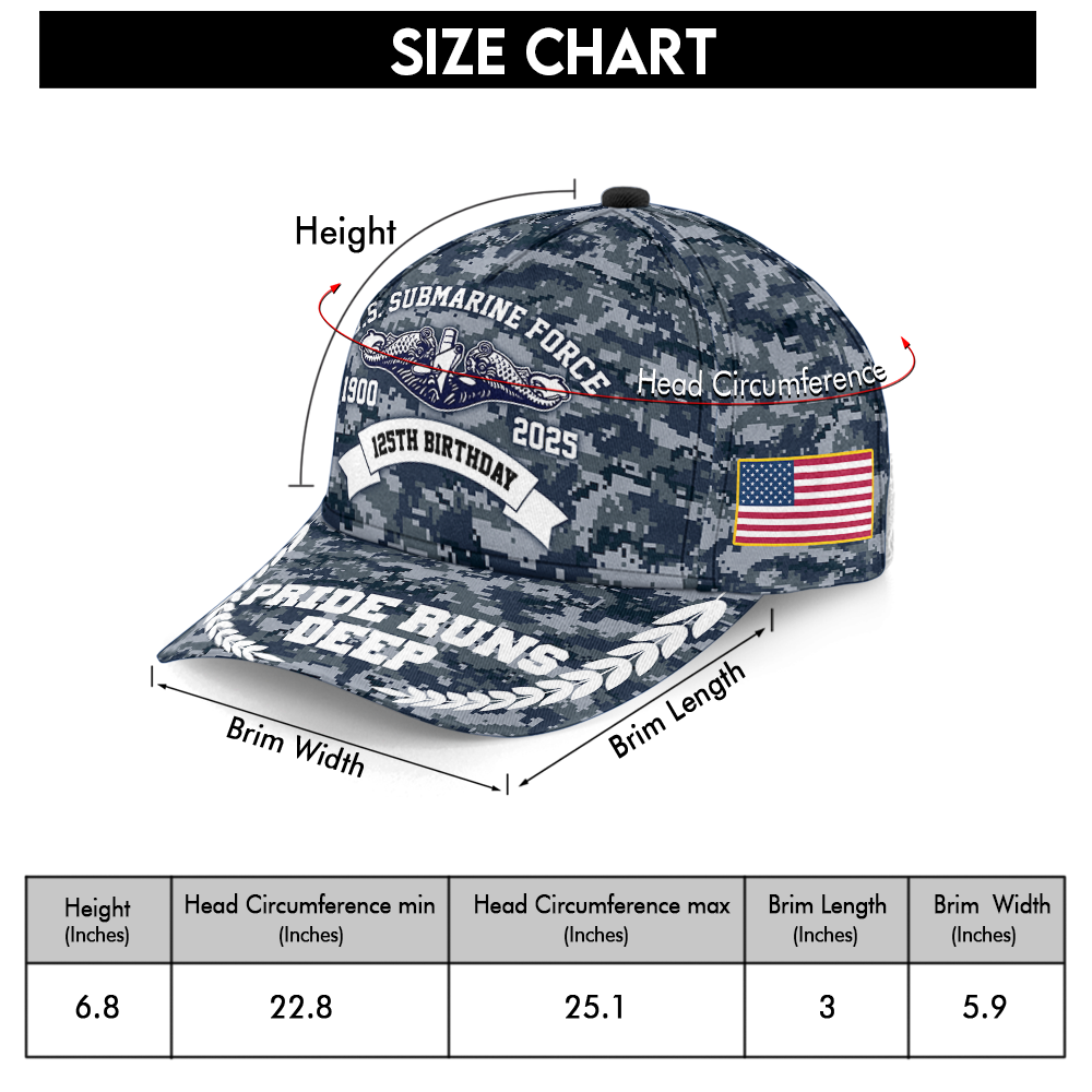 Navy Submarine 125th Birthday Classic Cap