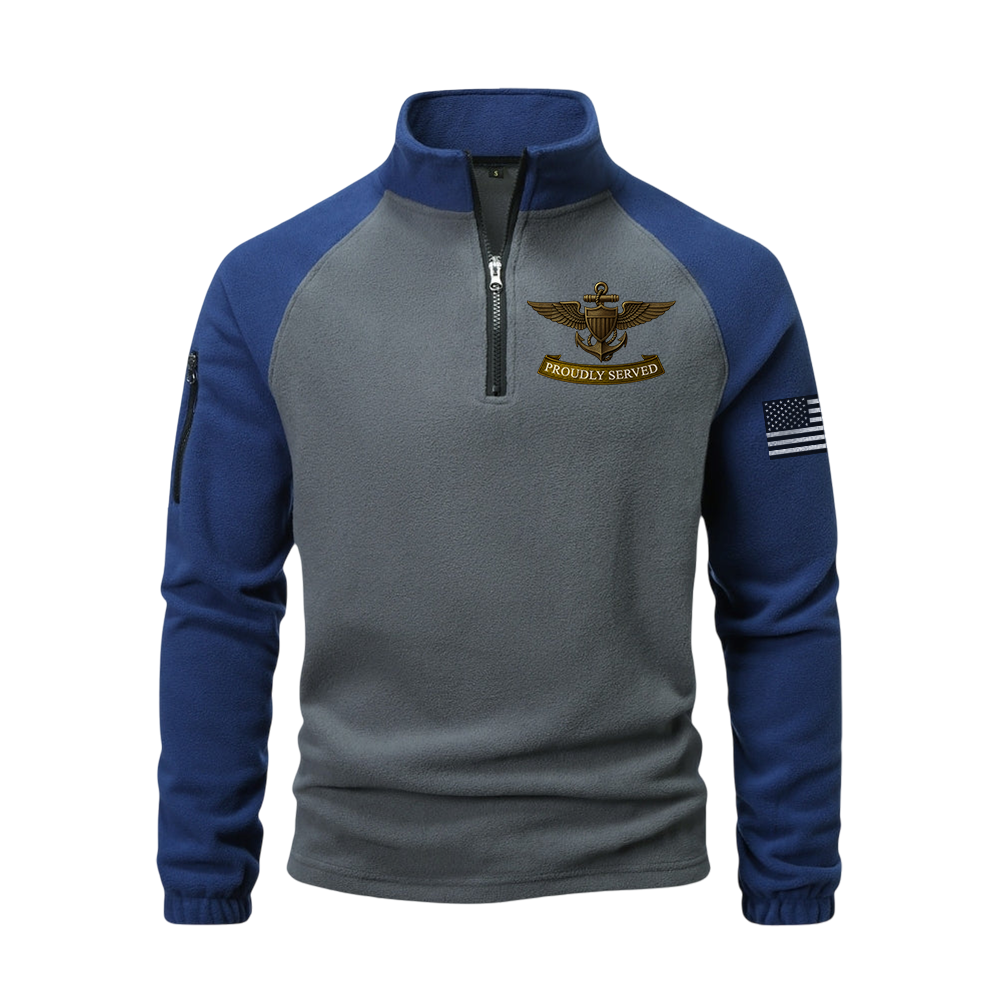 Naval Aviation Half-Zip Raglan Sweatshirt