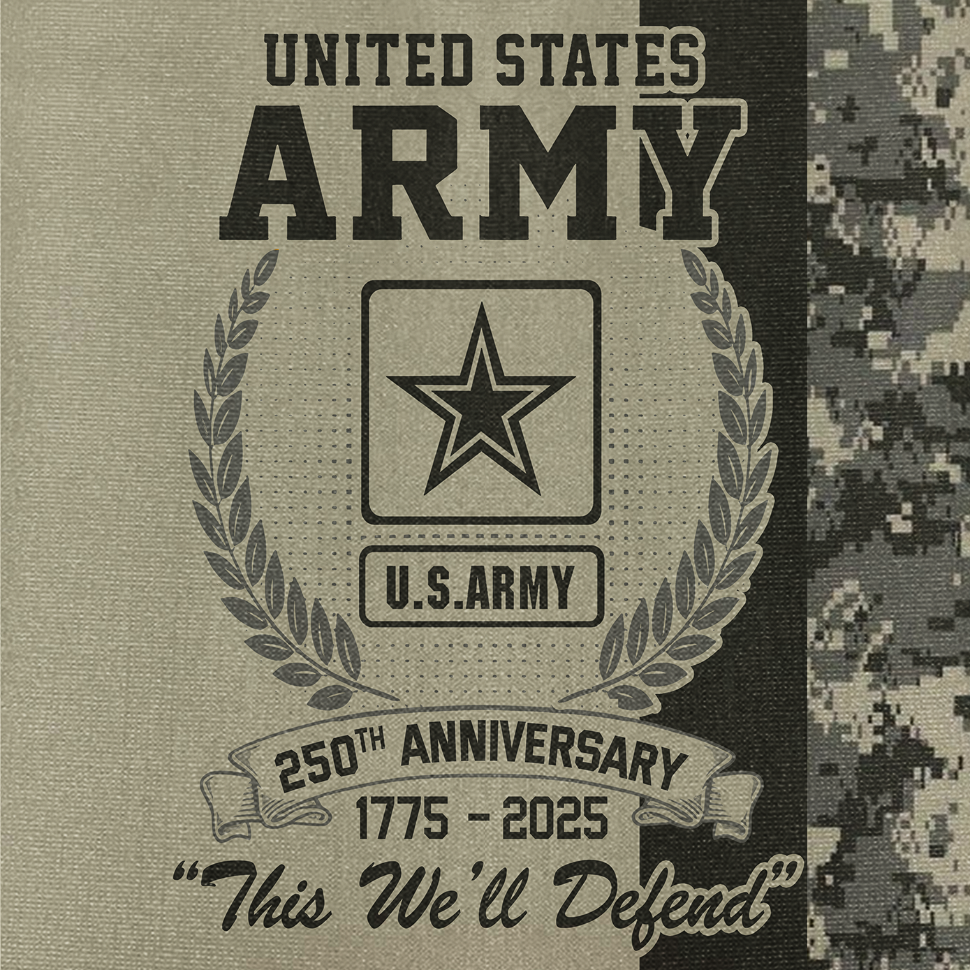 Army 250th Anniversary Cuban Shirt