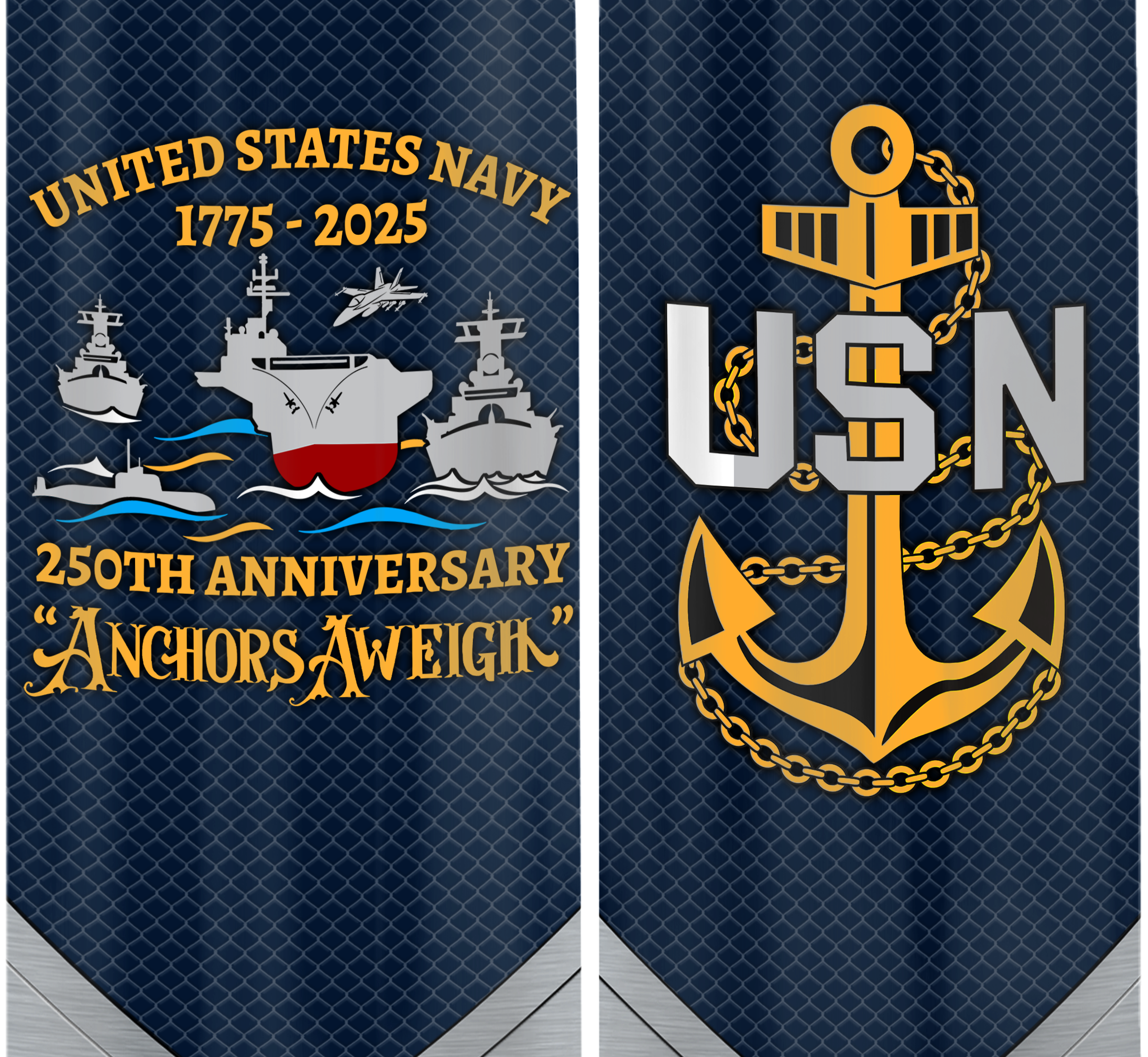 Navy 250th Anniversary Bullet Tumbler