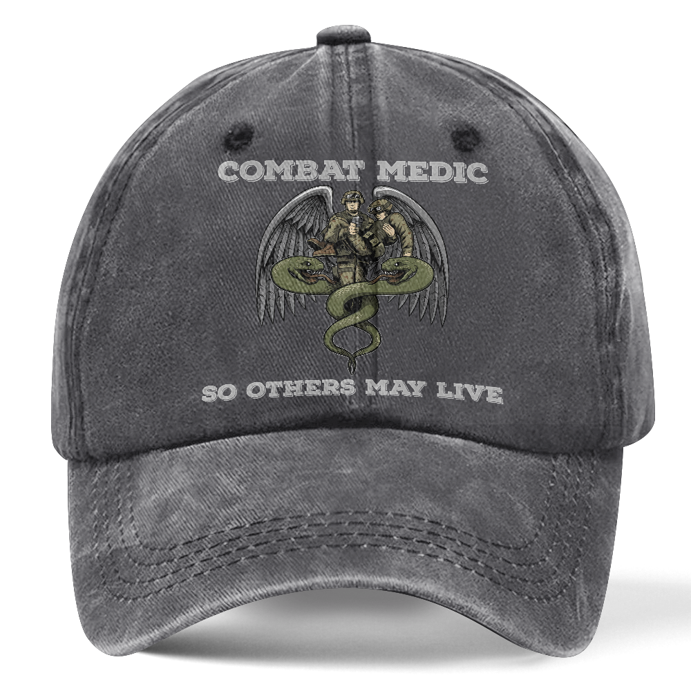 Personalizable Combat Medic Washed Cap