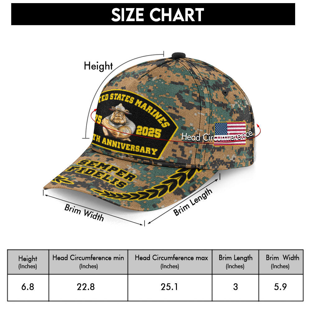 Marines 250th Anniversary Classic Cap