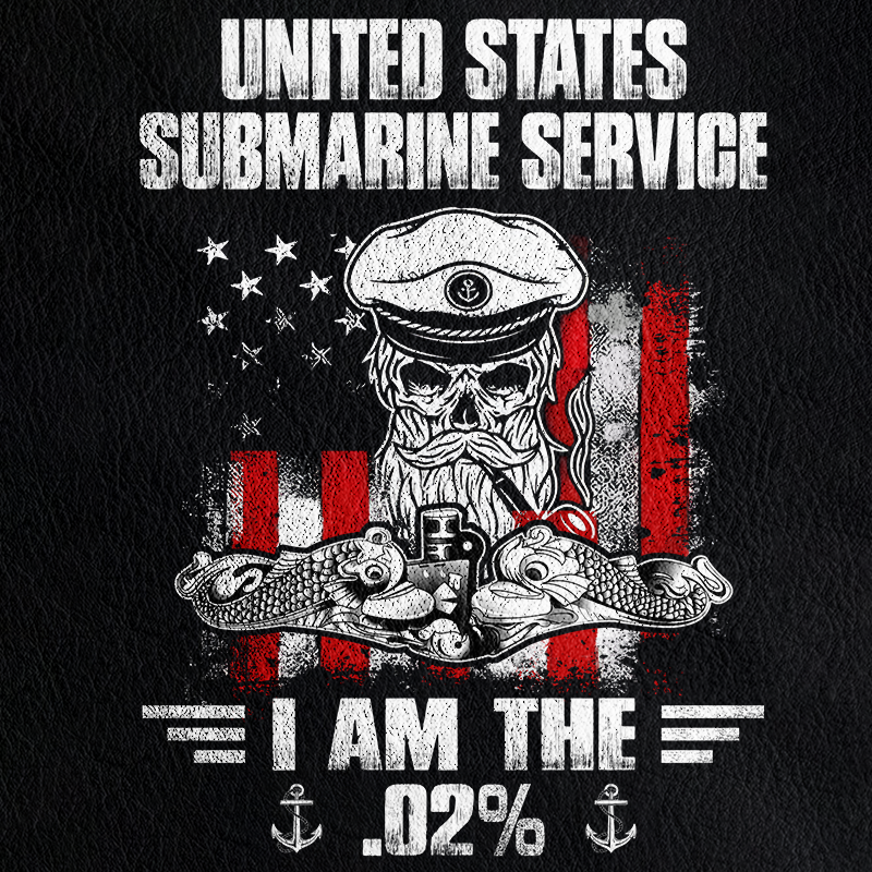 Navy Submarine I am The .02% Leather Jacket