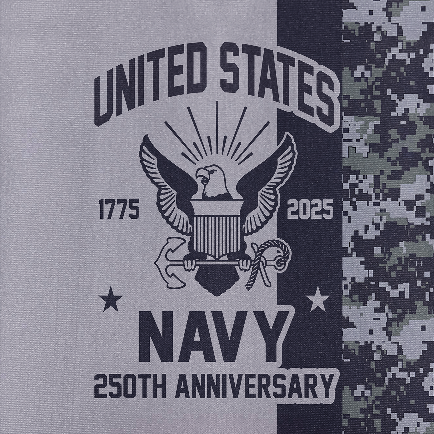 Navy 250th Anniversary Cuban Shirt