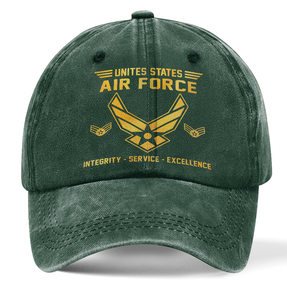 Personalizable Air Force Washed Cap