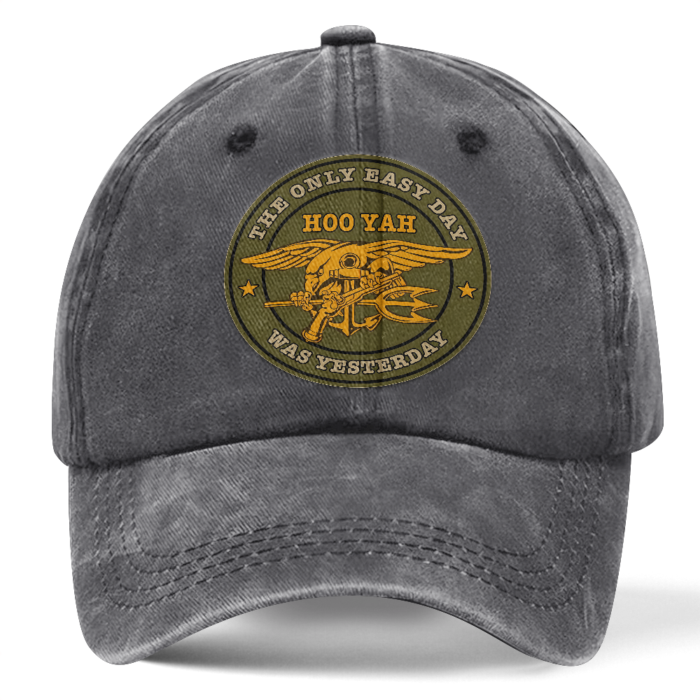 Personalizable Navy Seals Washed Cap