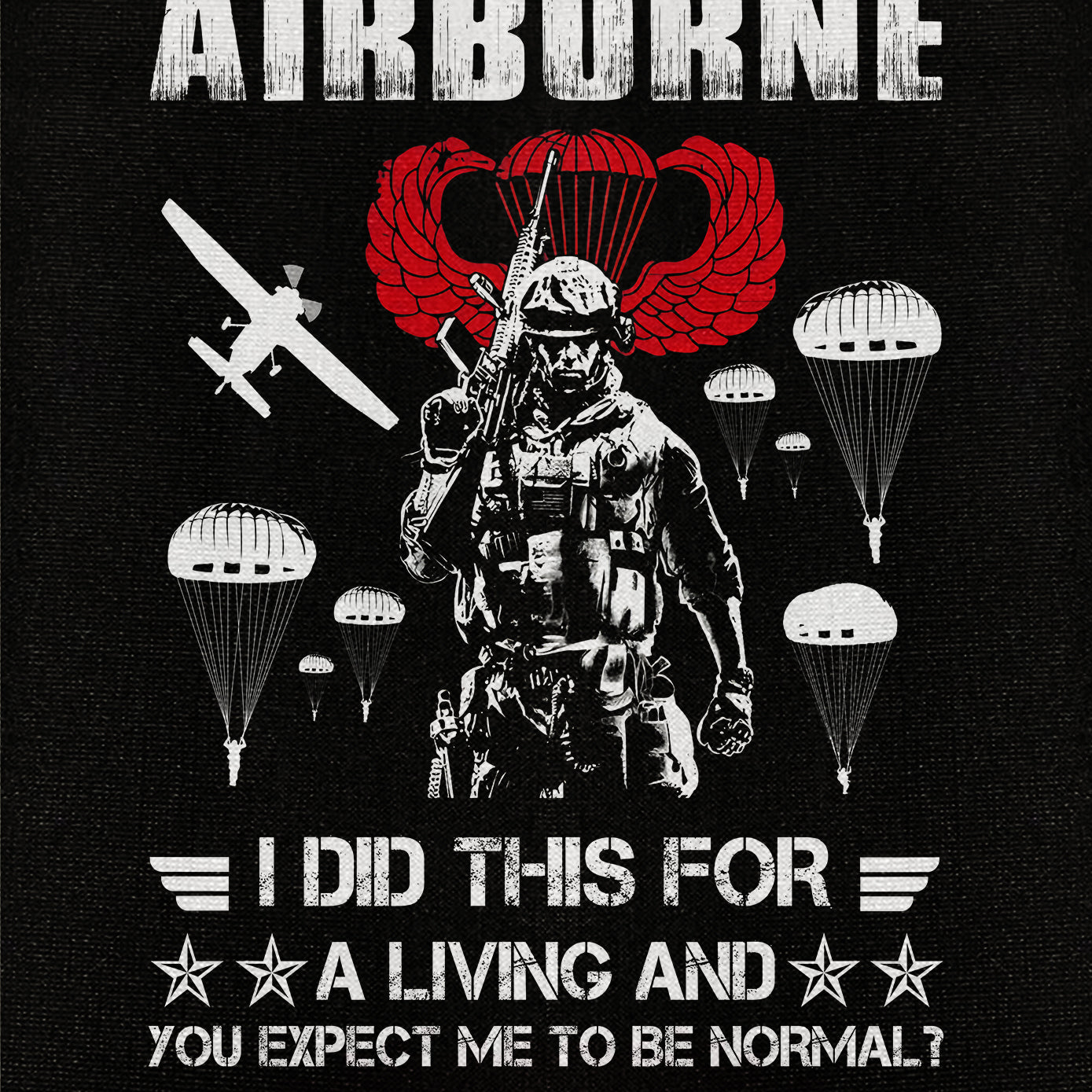 Airborne I Did This For A Living Cuban Shirt