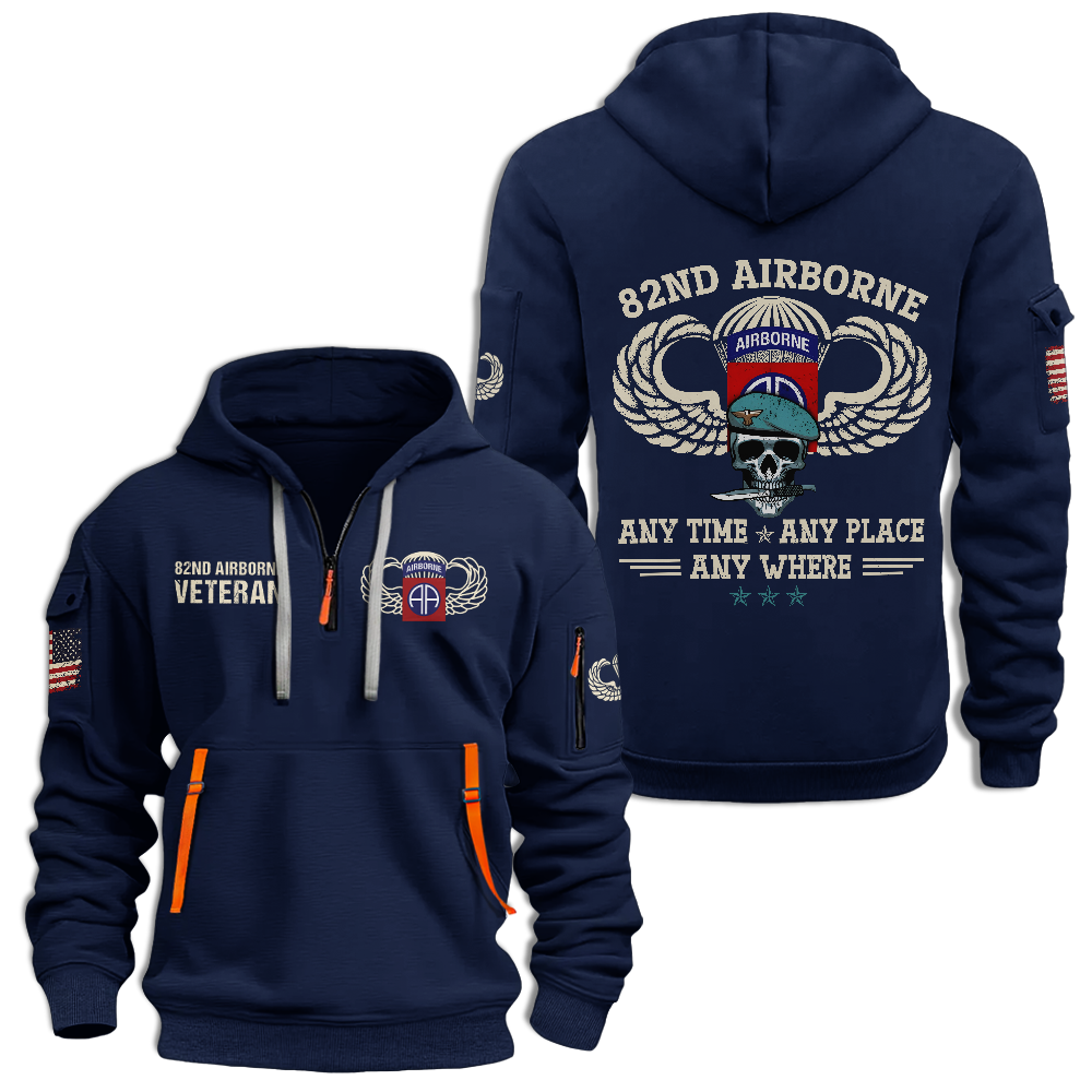 82nd Airborne Any Time Any Place Any Where Hoodie