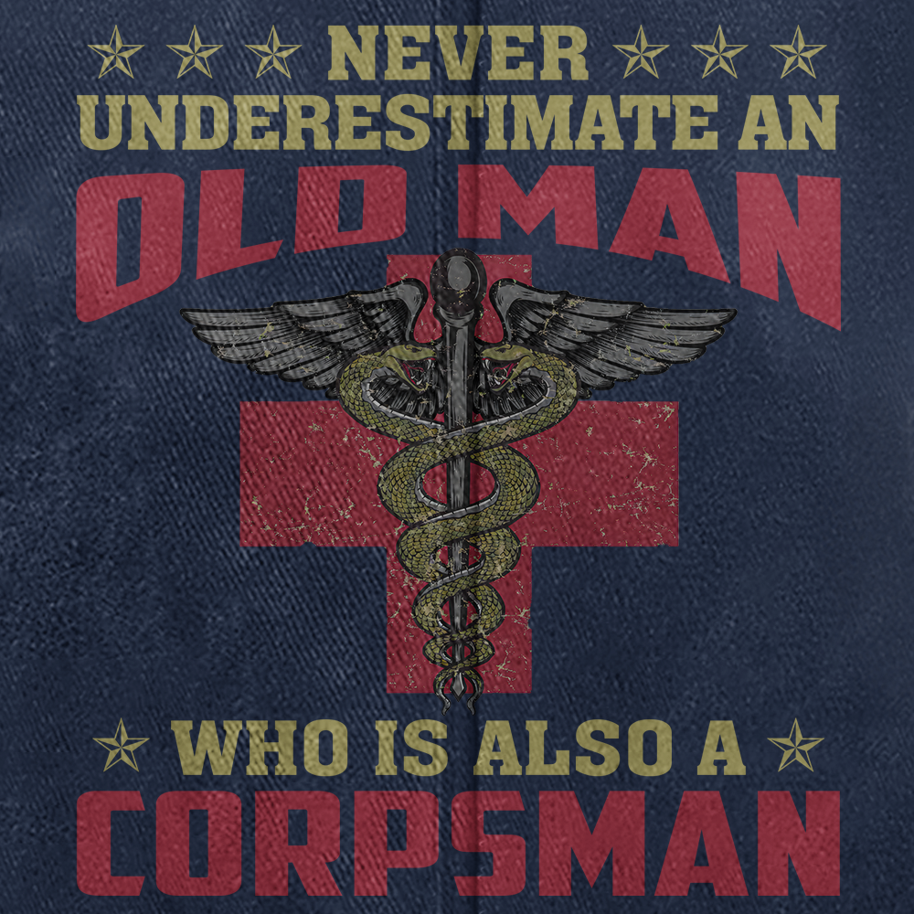 Personalizable Navy Corpsman Washed Cap