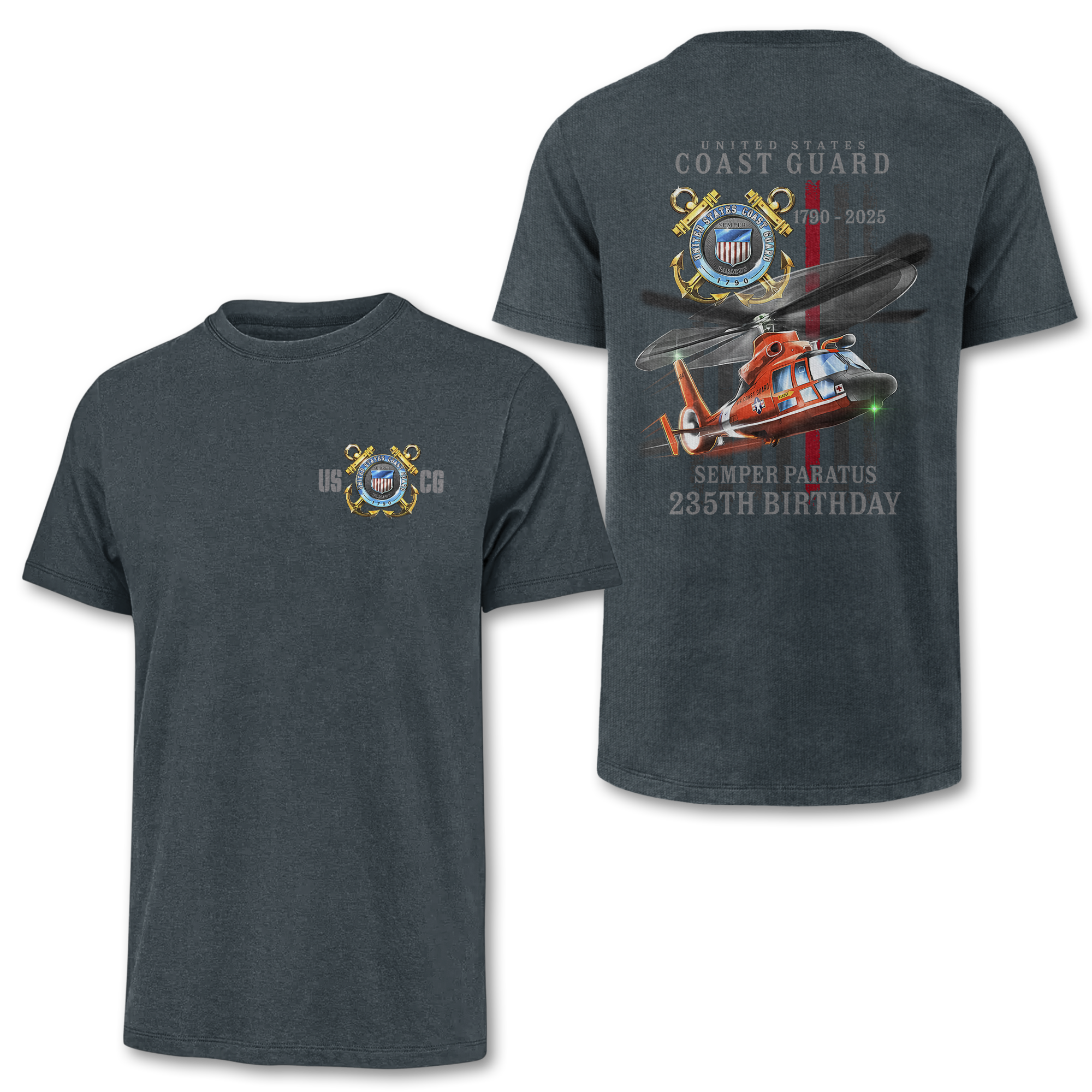 Coast Guard 235th Birthday Double Sided Classic T-shirt