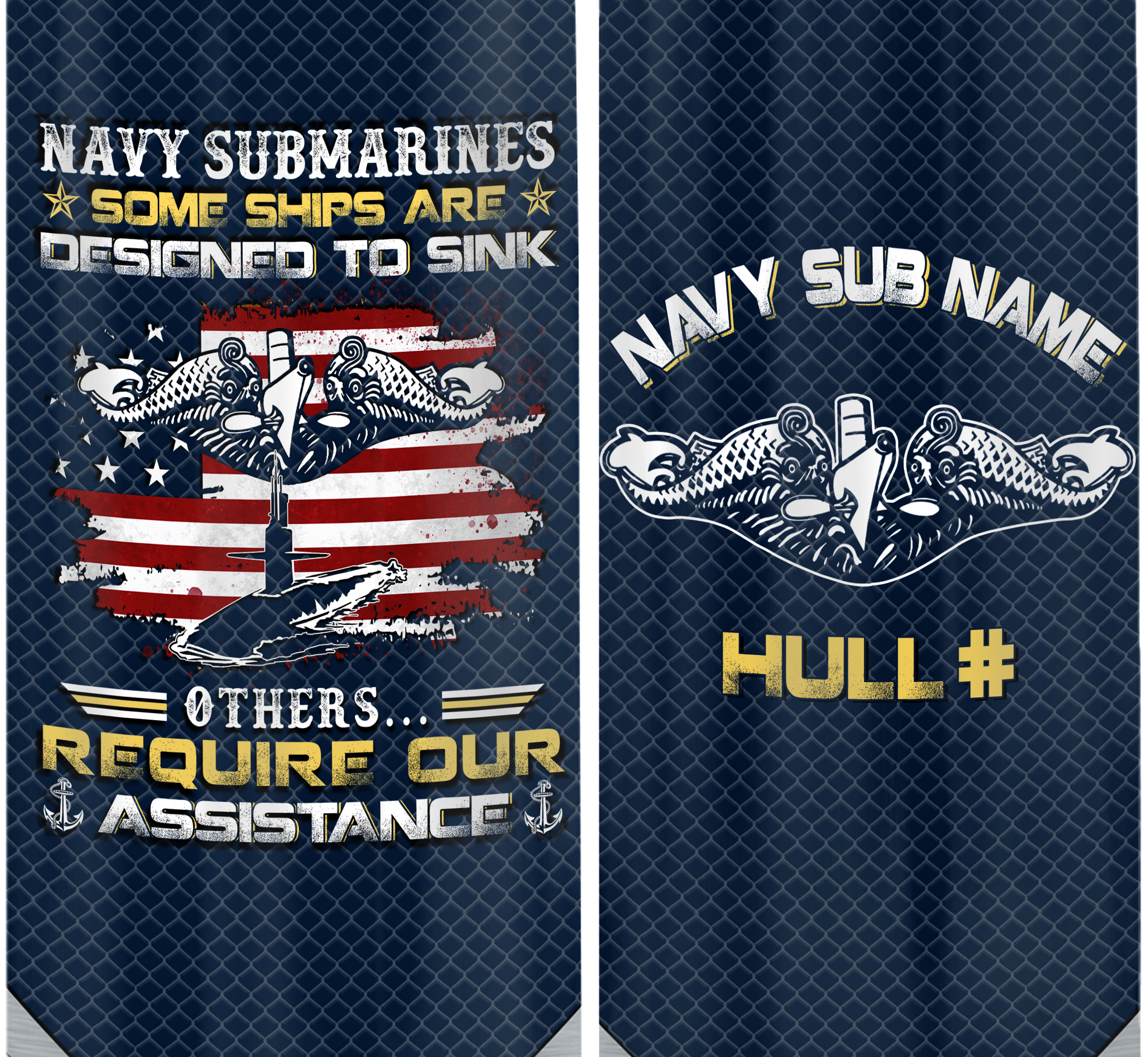 Navy Submarine Bullet Tumbler