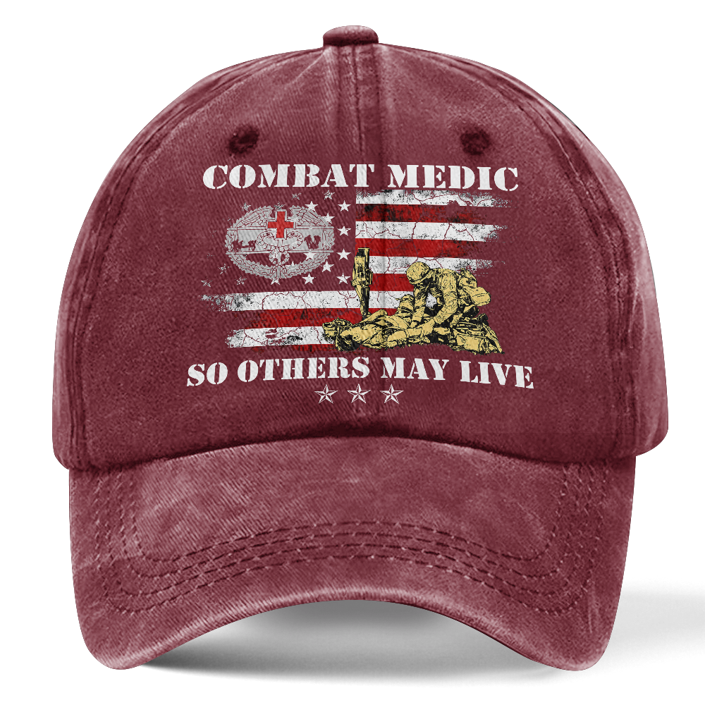 Personalizable Combat Medic Washed Cap