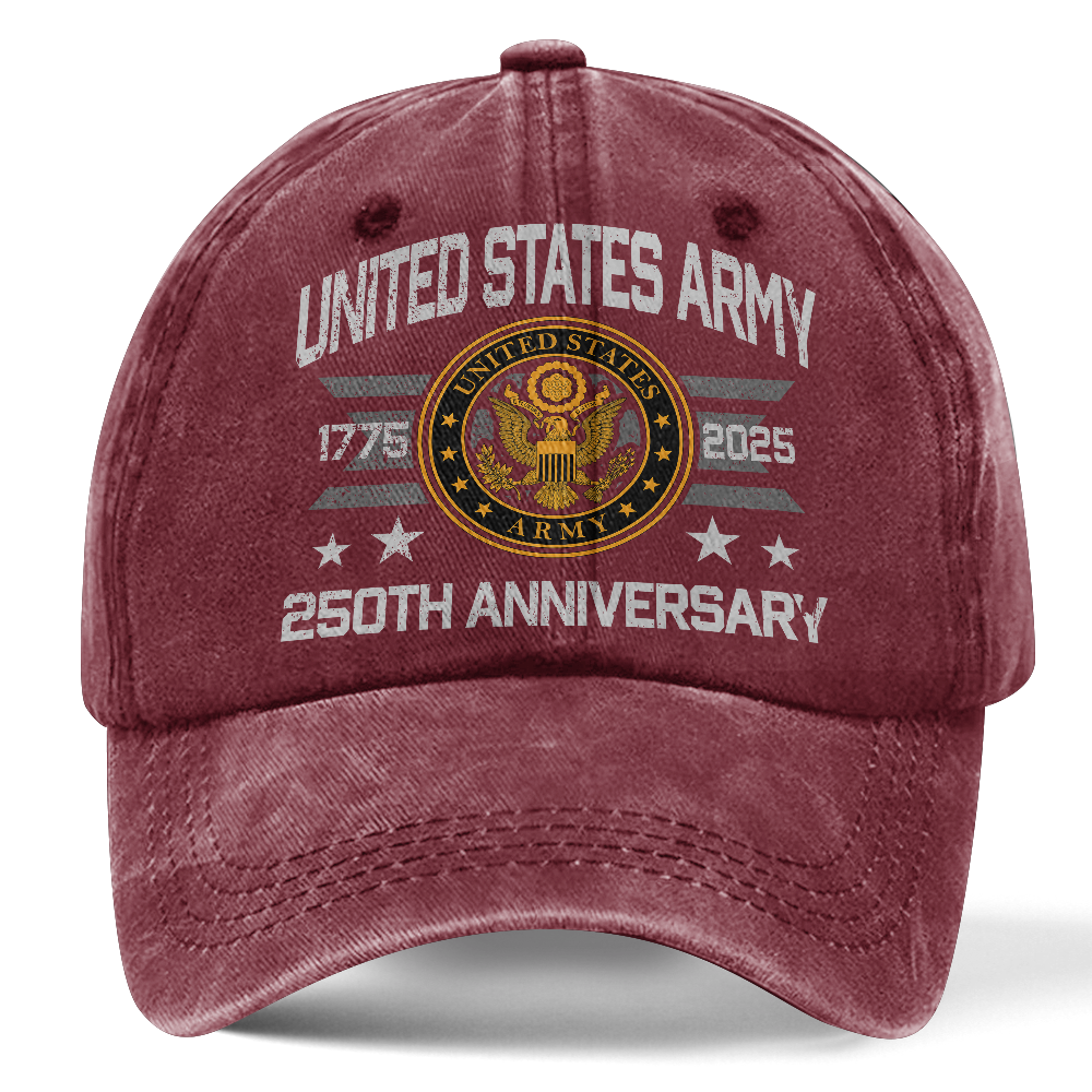 Army 250th Anniversary Washed Cap