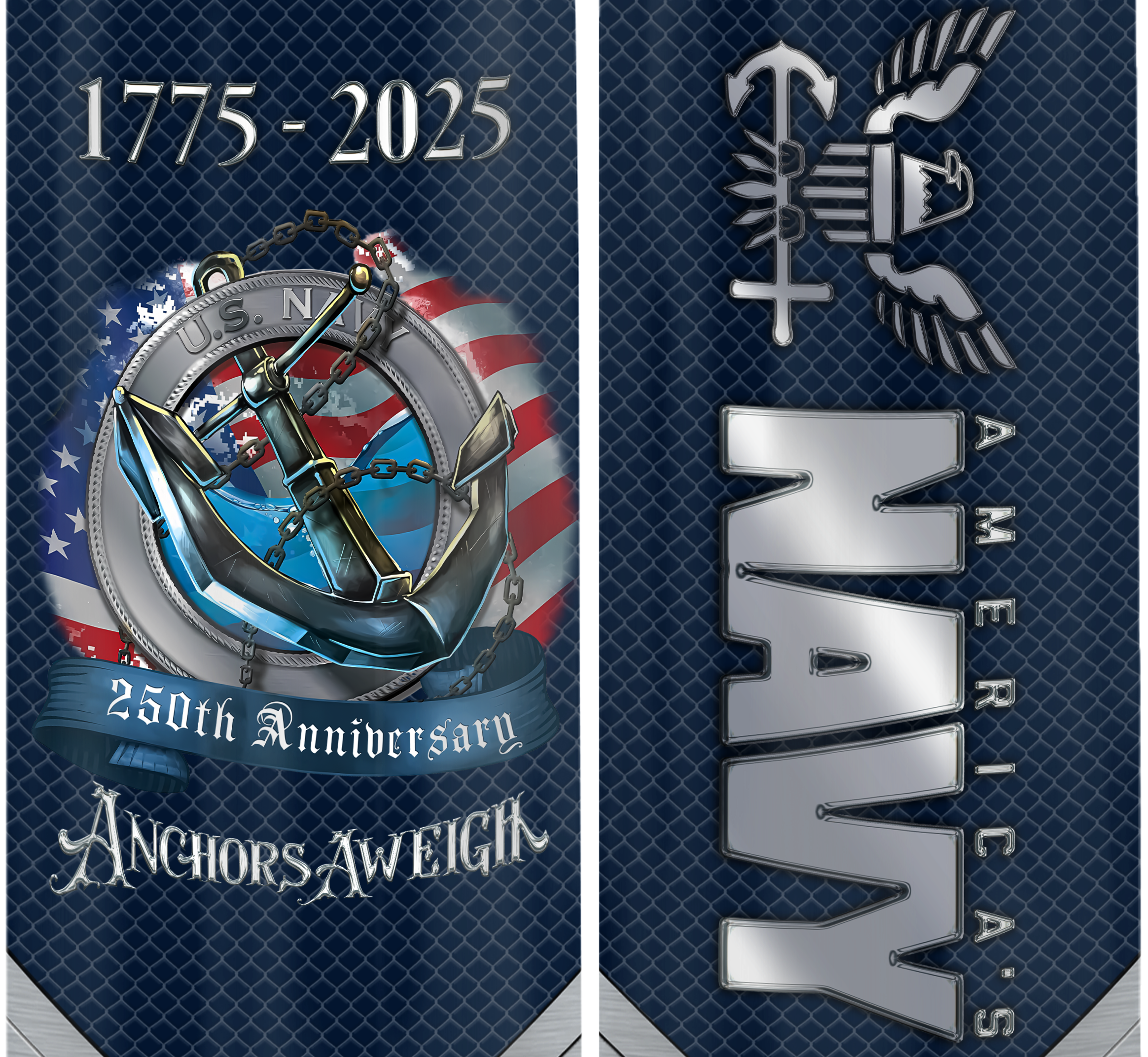 Navy 250th Anniversary Bullet Tumbler