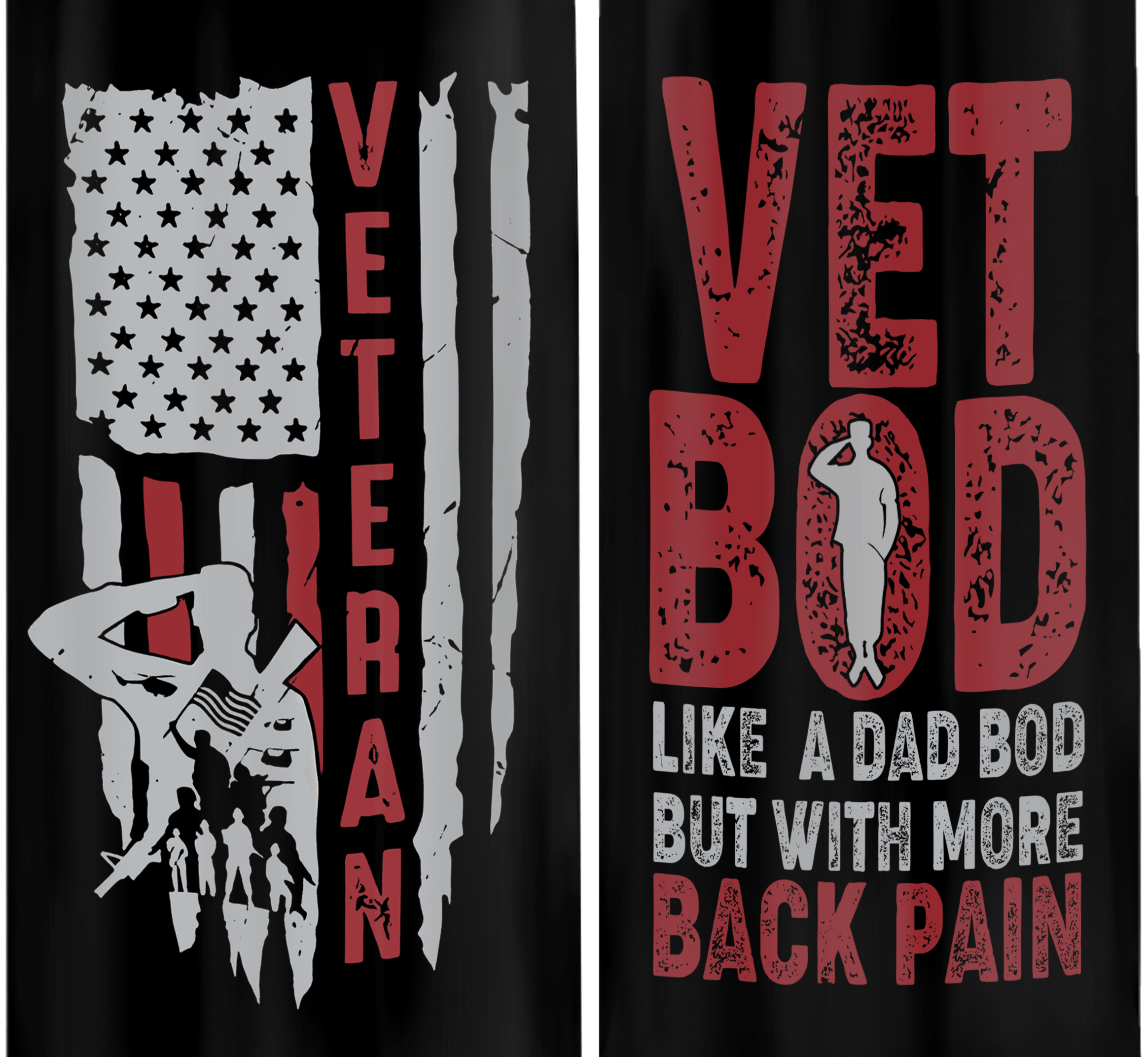 Vet Bod Like A Dad Bod  Bullet Tumbler