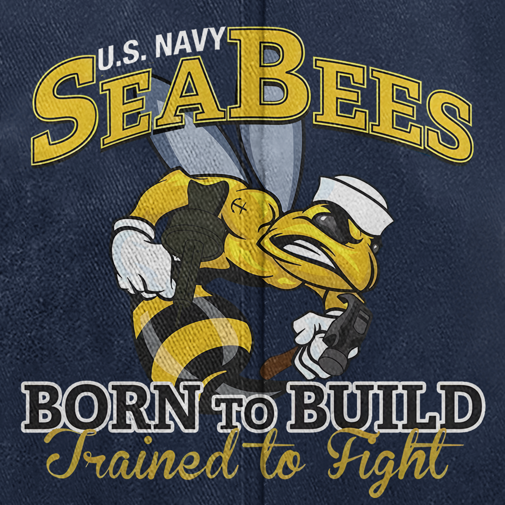 Personalizable Navy Seabee Washed Cap