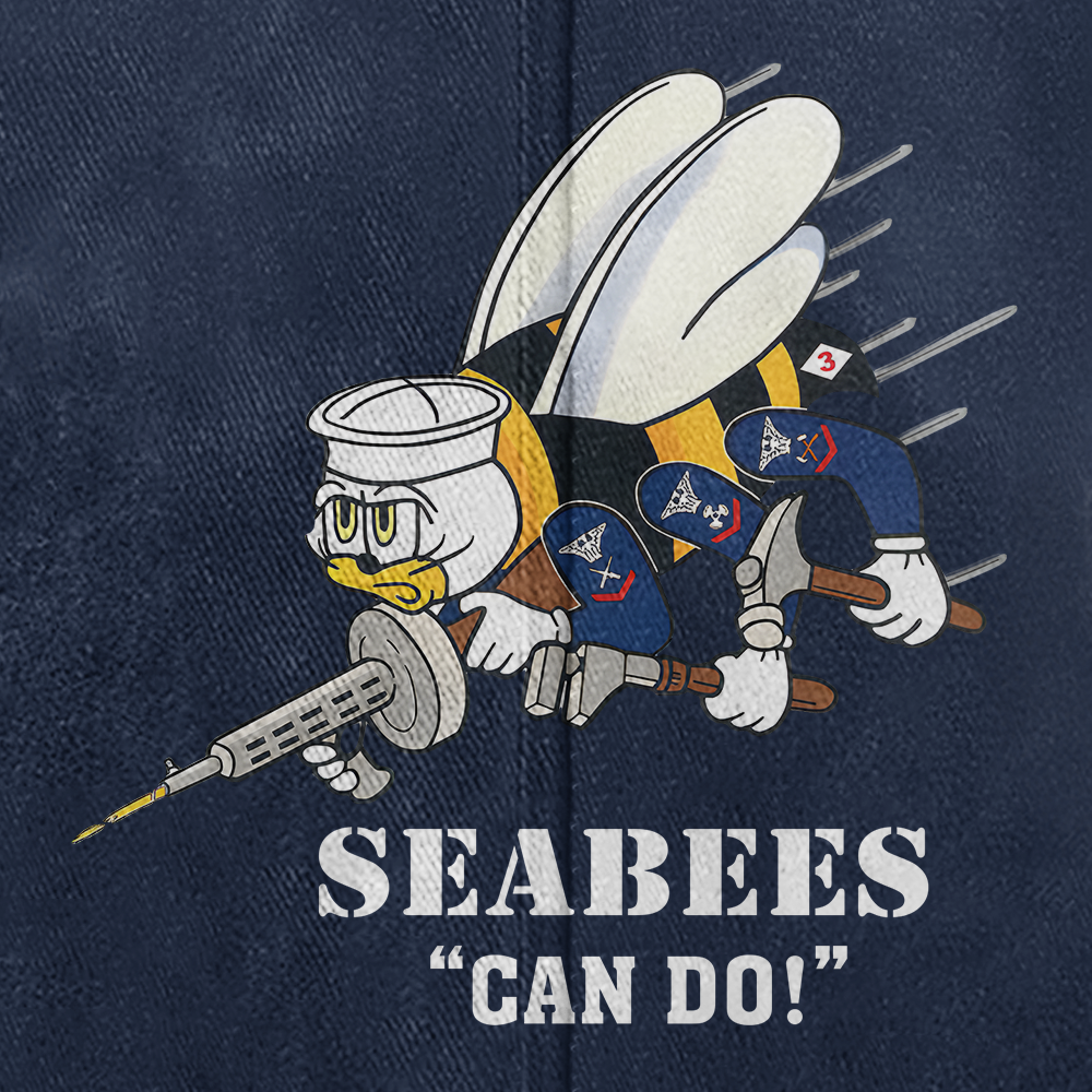 Personalizable Navy Seabee Washed Cap