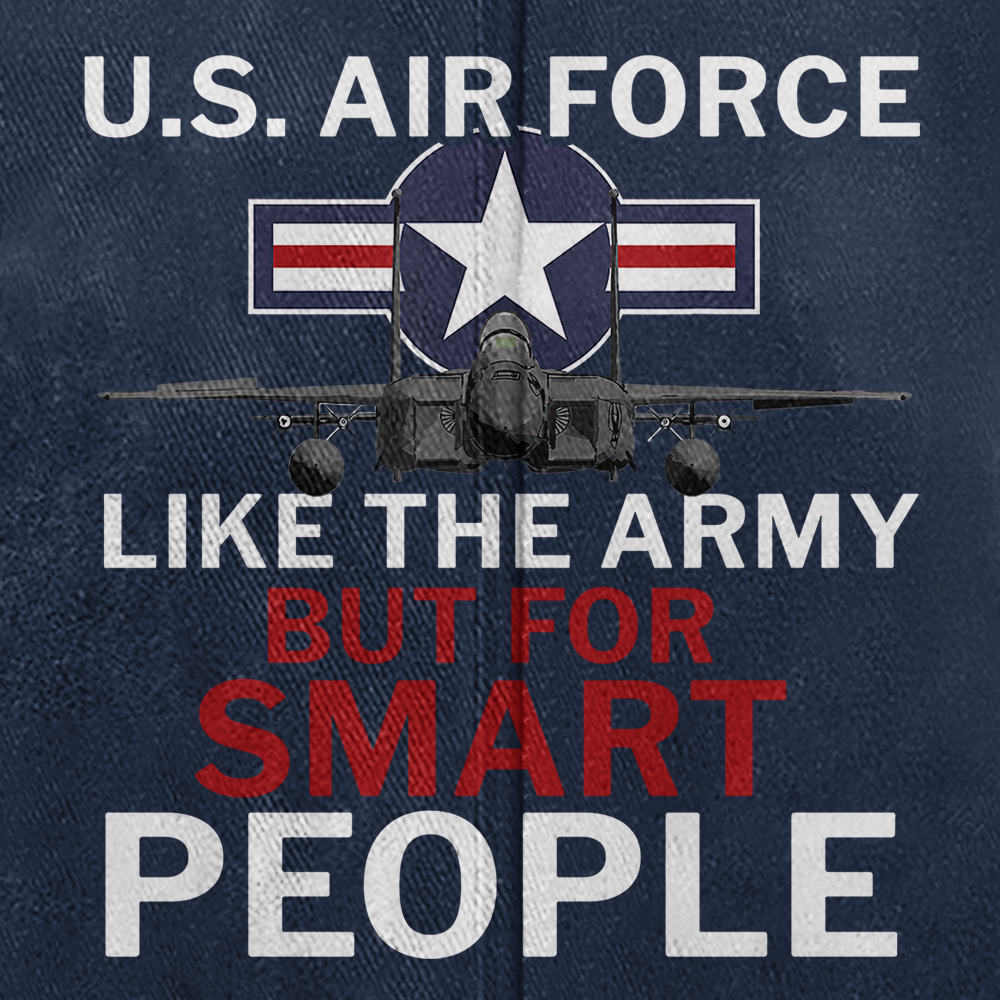 Personalizable Air Force For Smart People Washed Cap