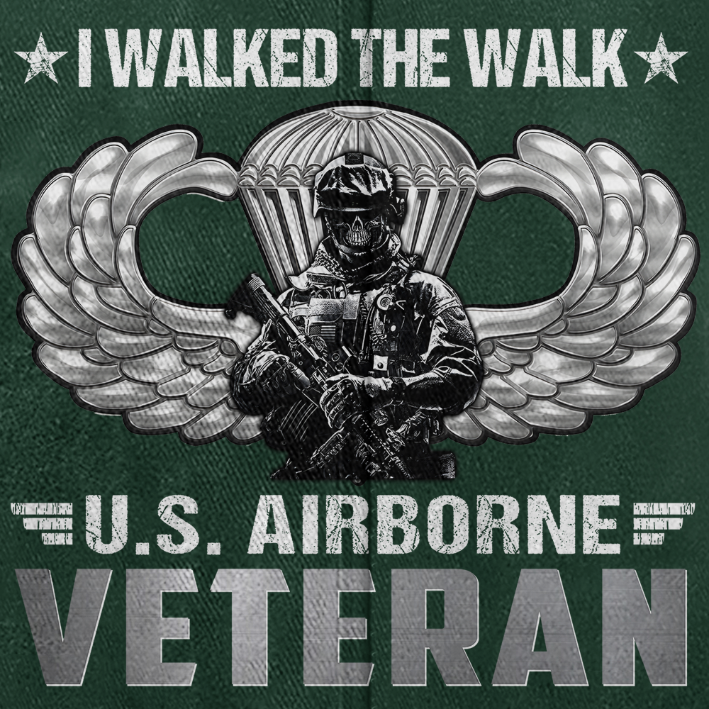 Airborne I Walked The Walk Washed Cap