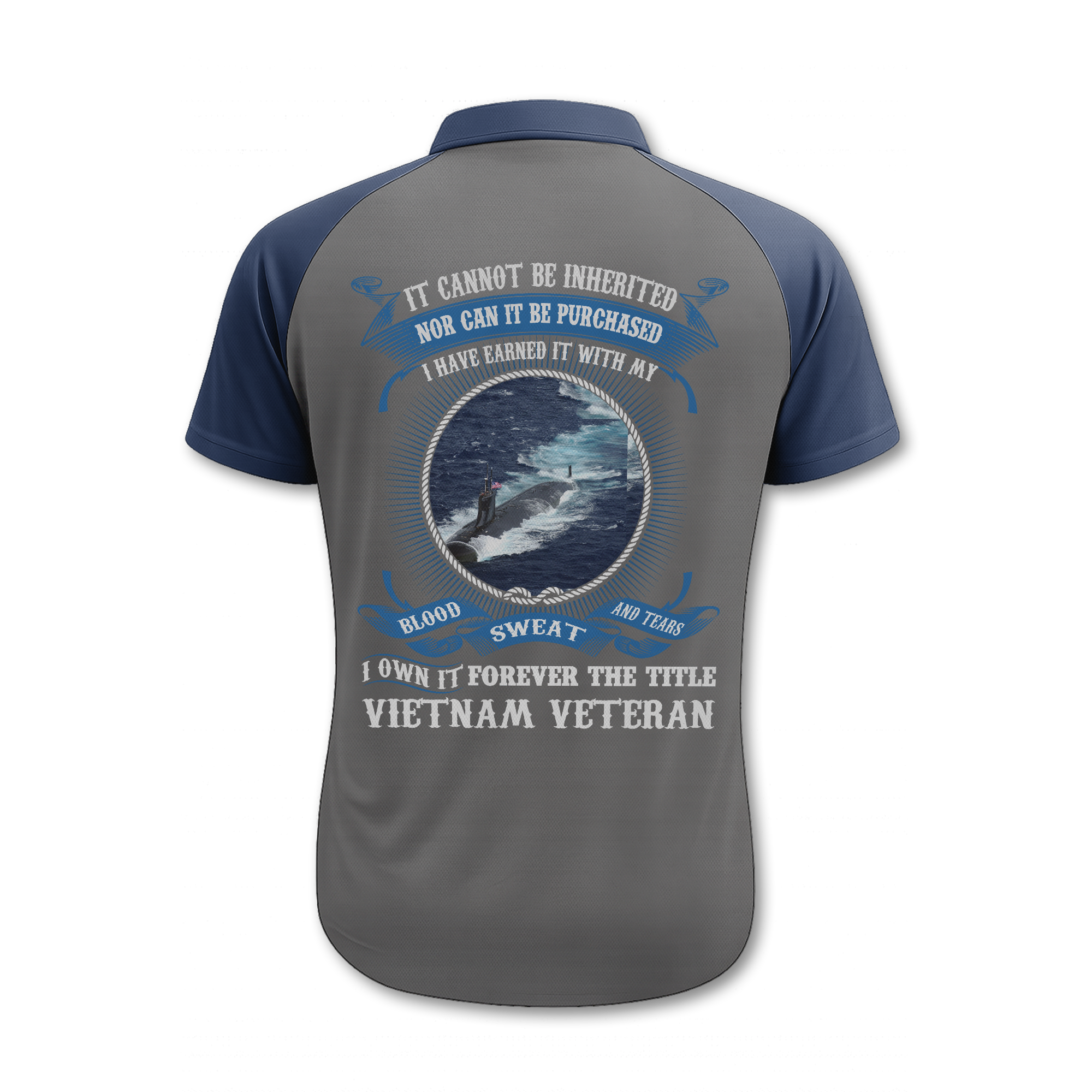 Navy Submarine Polo Shirt