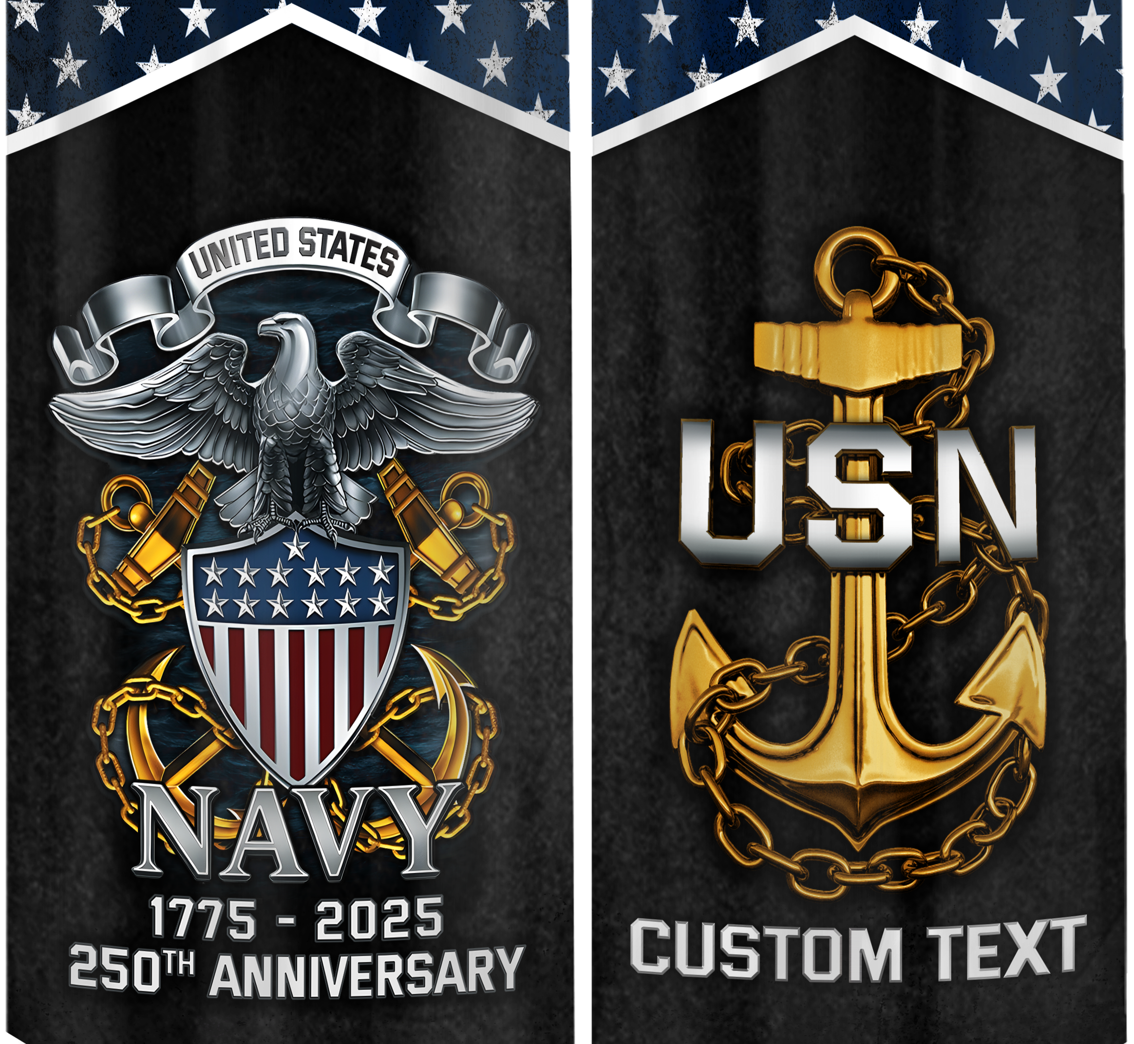Navy 250th Anniversary Bullet Tumbler