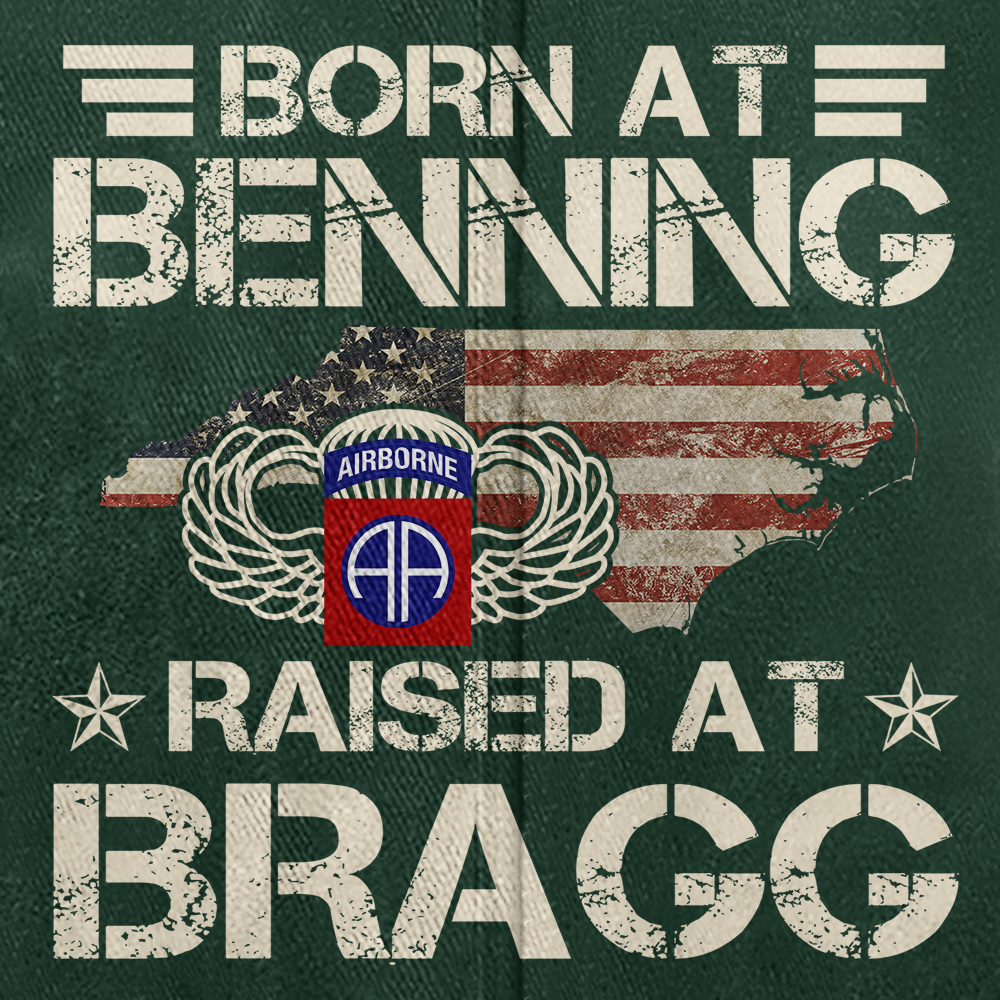 82nd Airborne Born At Benning Washed Cap