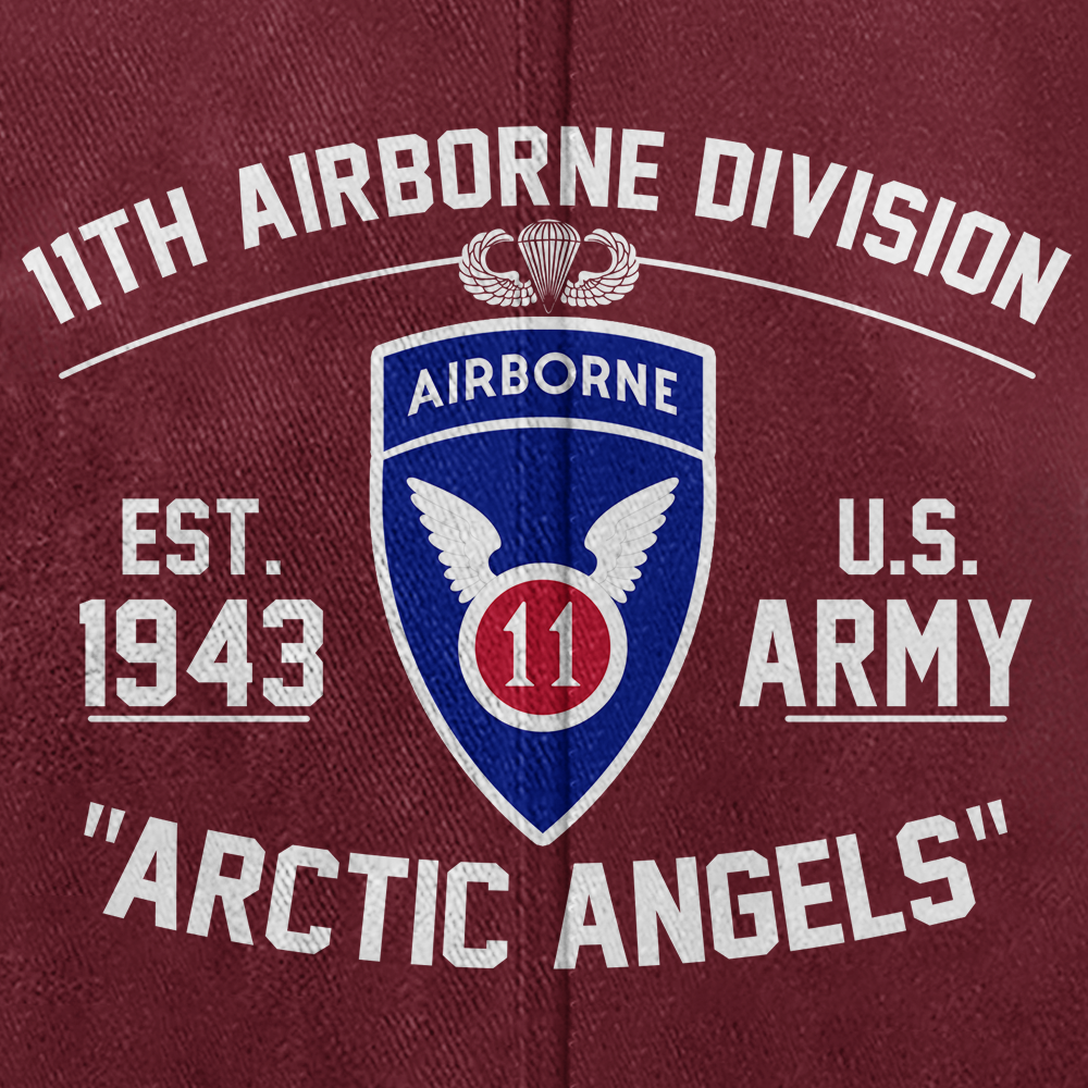 Personalizable 11th Airborne Division Washed Cap
