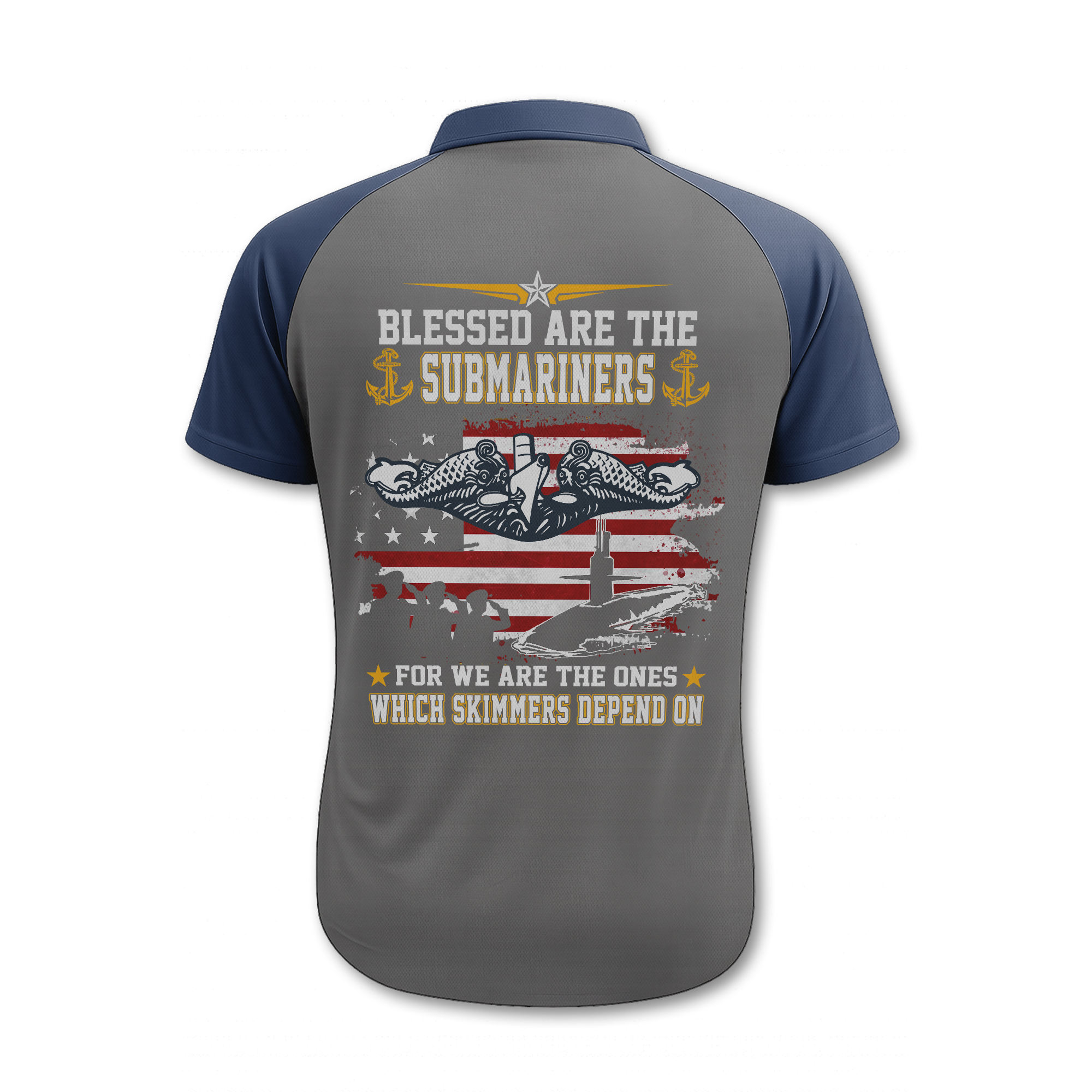 Navy Submarine Polo Shirt