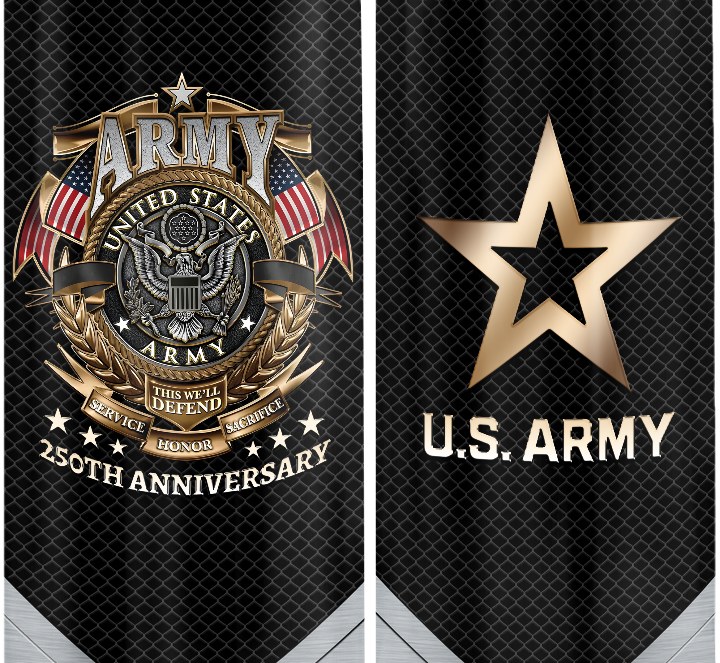 Army 250th Anniversary Bullet Tumbler