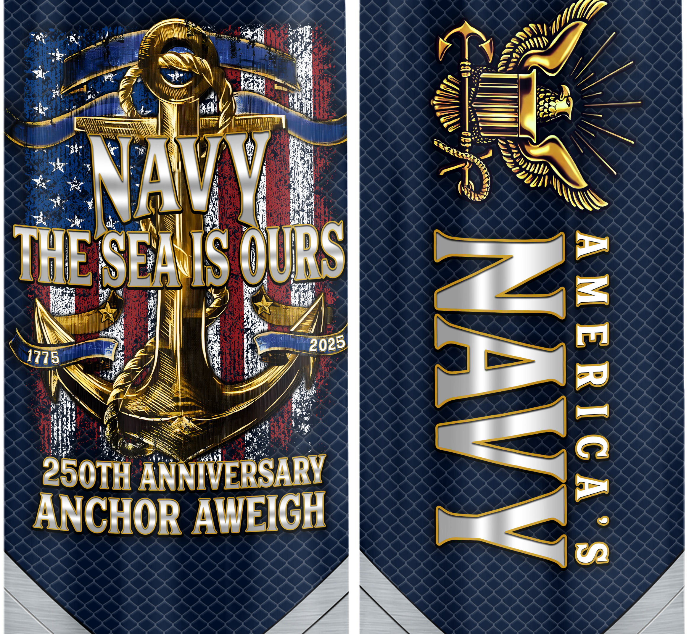 Navy 250th Anniversary Bullet Tumbler