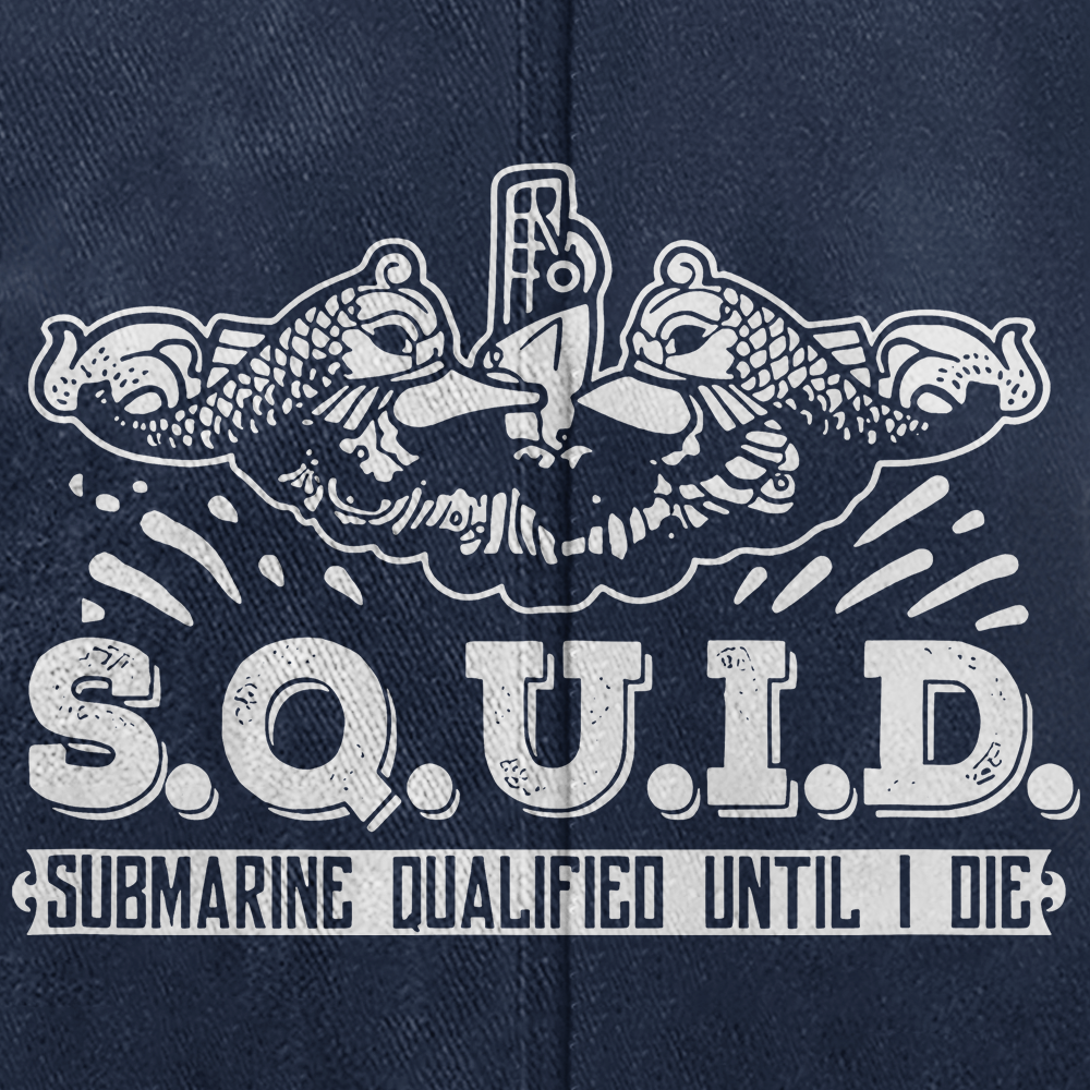 Navy Submarine SQUID Washed Cap