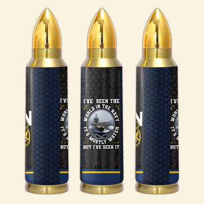 I Have Seen The World In The Navy Bullet Tumbler