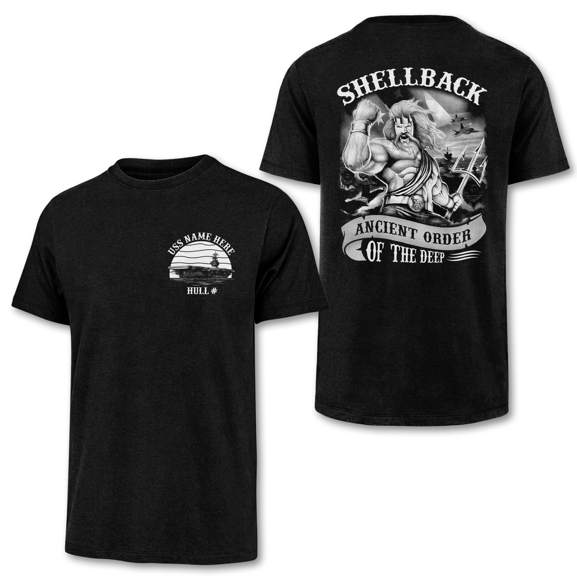 Personalized Shellback Ancient Order Of The Deep Double Sided Classic T-shirt