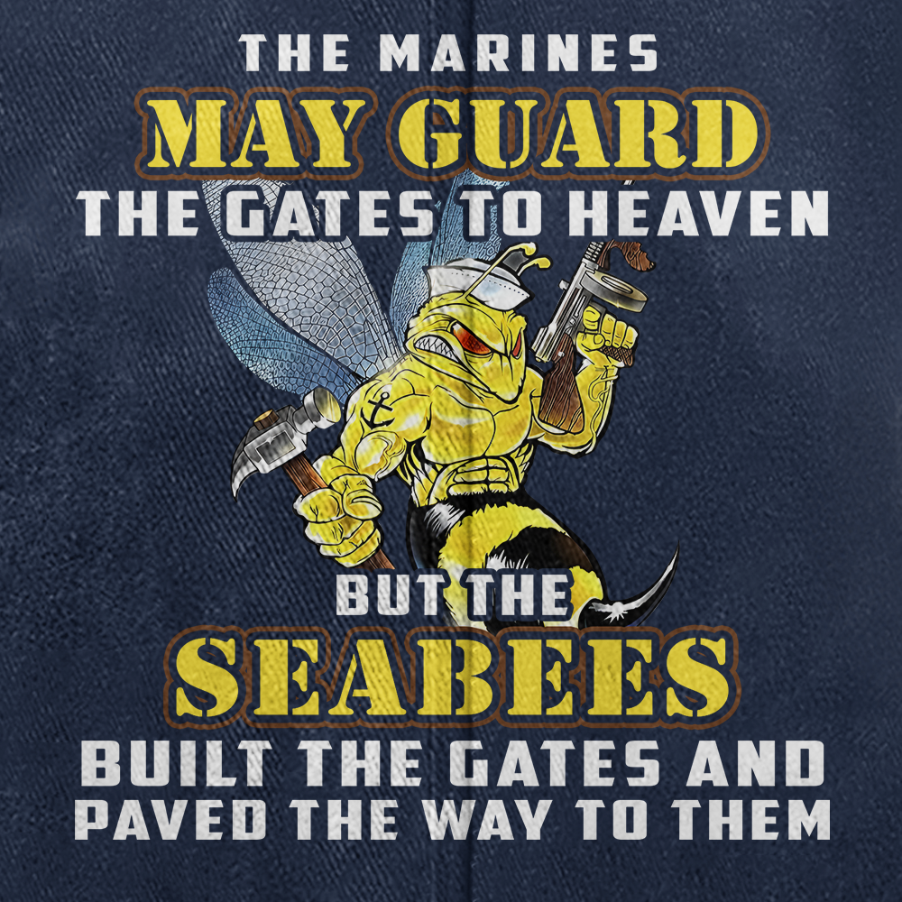 Personalizable Navy Seabee Washed Cap