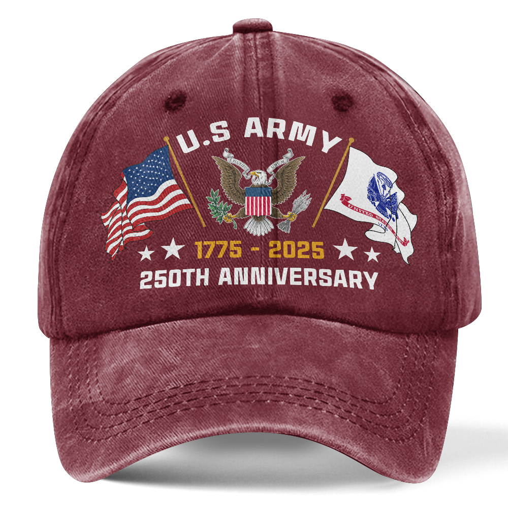 Army 250th Anniversary Washed Cap