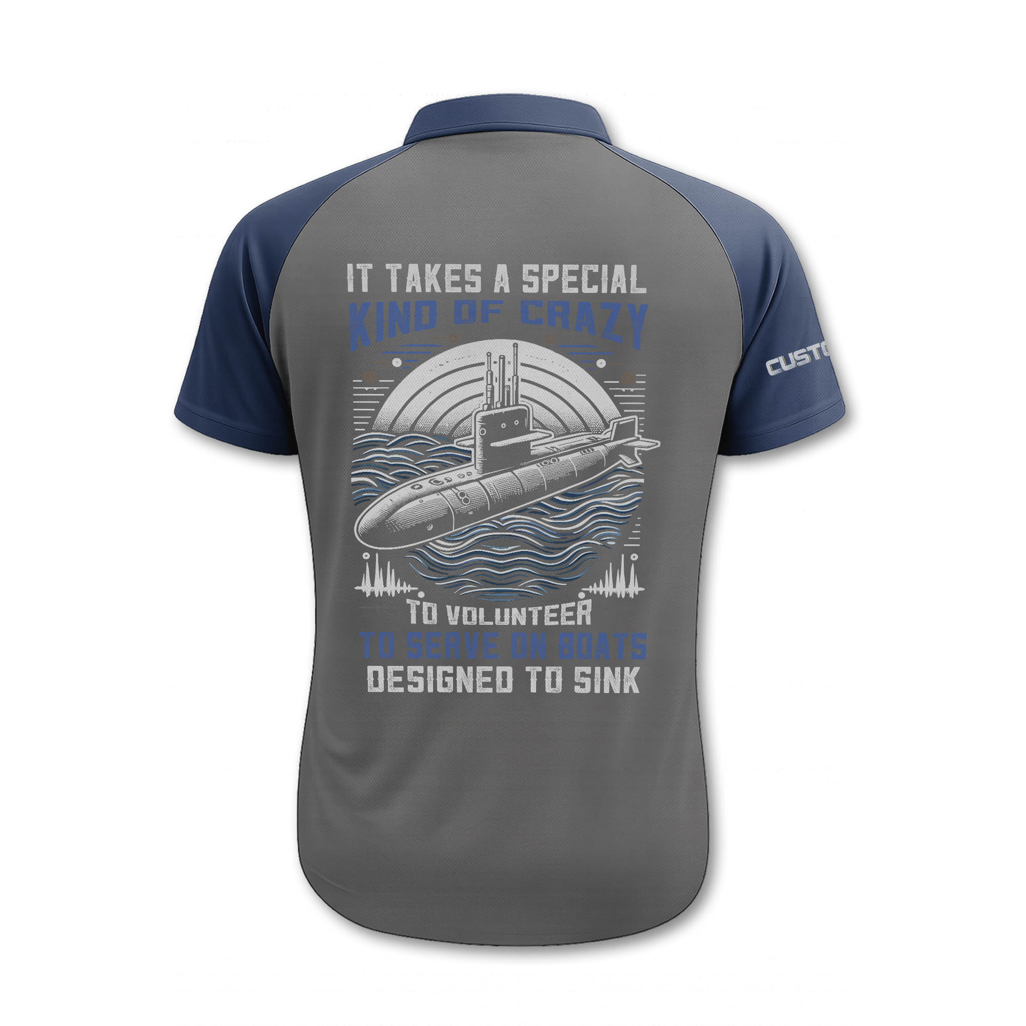 Navy Submarine Polo Shirt