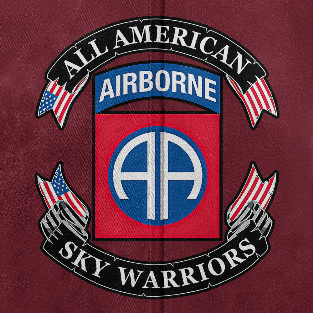 82nd Airborne Sky Warriors Washed Cap