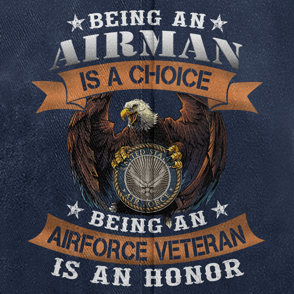 Personalizable Being An Air Force Veteran Is An Honor Washed Cap