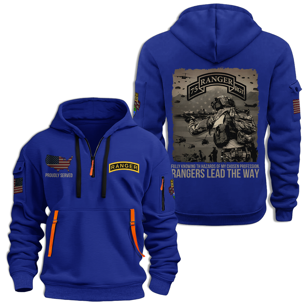 75th Ranger Regiment Quarter Zip Hoodie