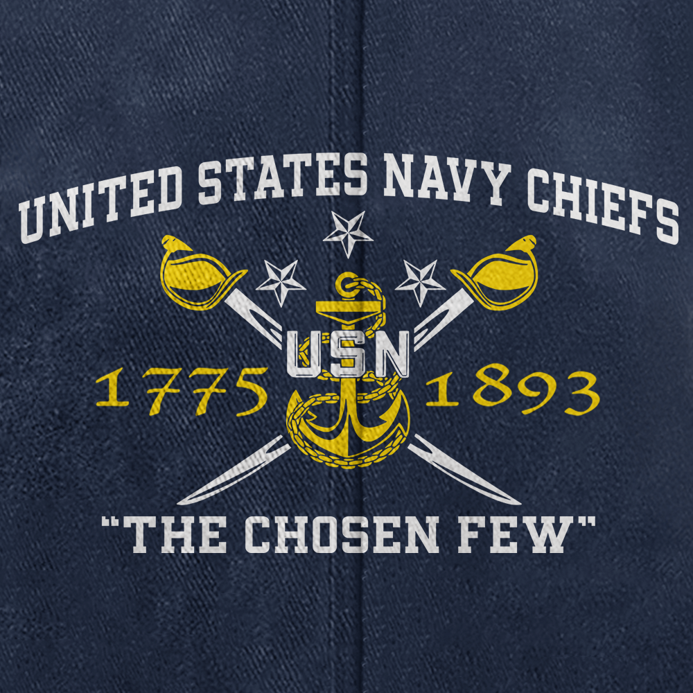 Personalizable Navy Chiefs The Chosen Few Washed Cap