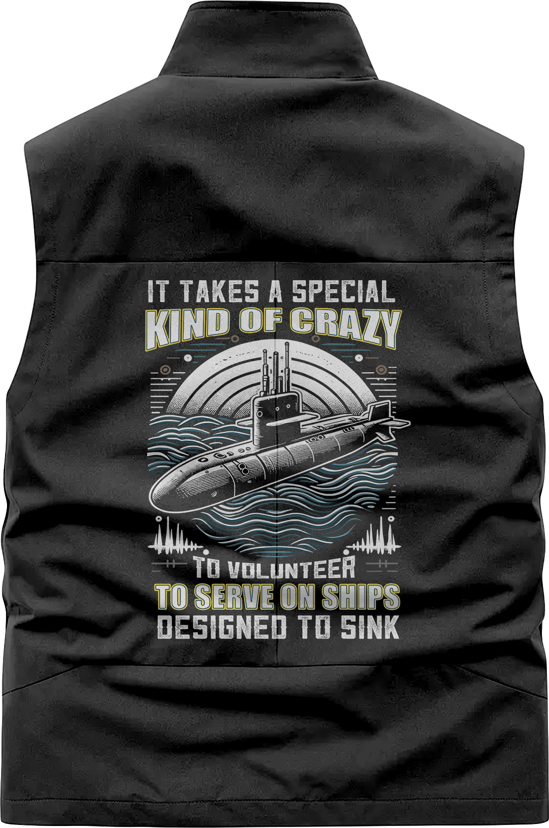 Navy Submarine Serve On Ships Designed To Sink Pocket Vest