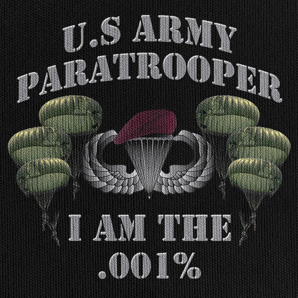 U.S Paratrooper Airborne Proud Quarter Zip Hoodie