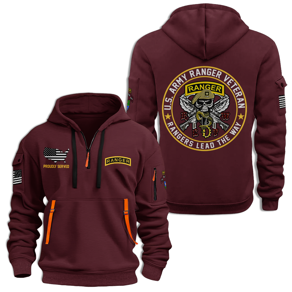 75th Ranger Regiment Quarter Zip Hoodie