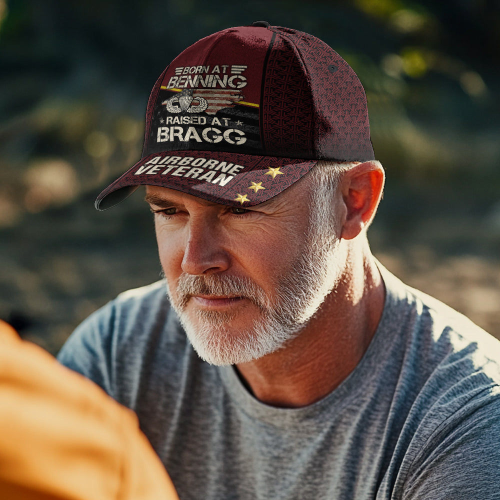 Born At Benning Raised At Bragg Hat Cap