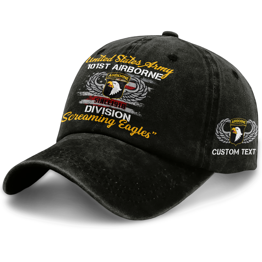 Airborne Screaming Eagles Washed Cap