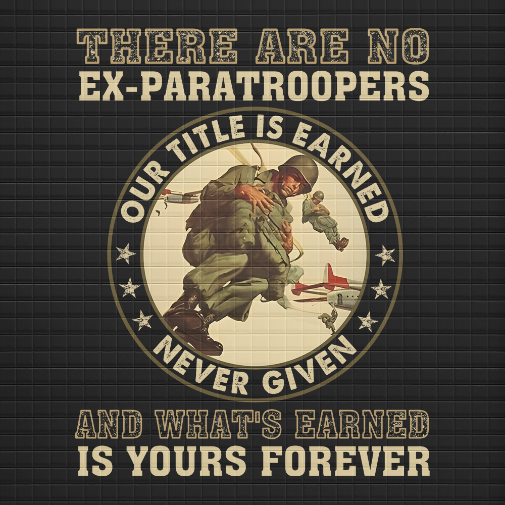 Personalizable There Are No Ex-Paratroopers Waffle Hooded Jacket