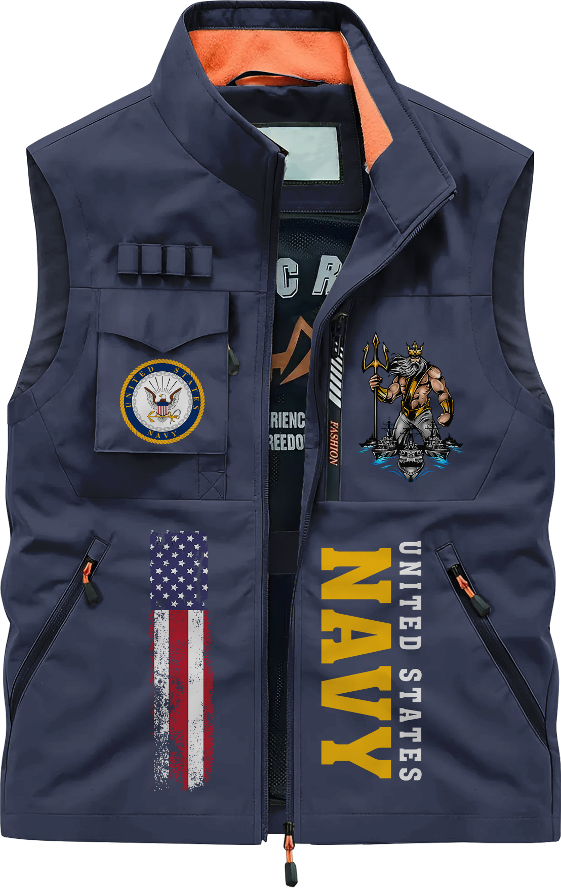 Navy 250th Anniversary Pocket Vest