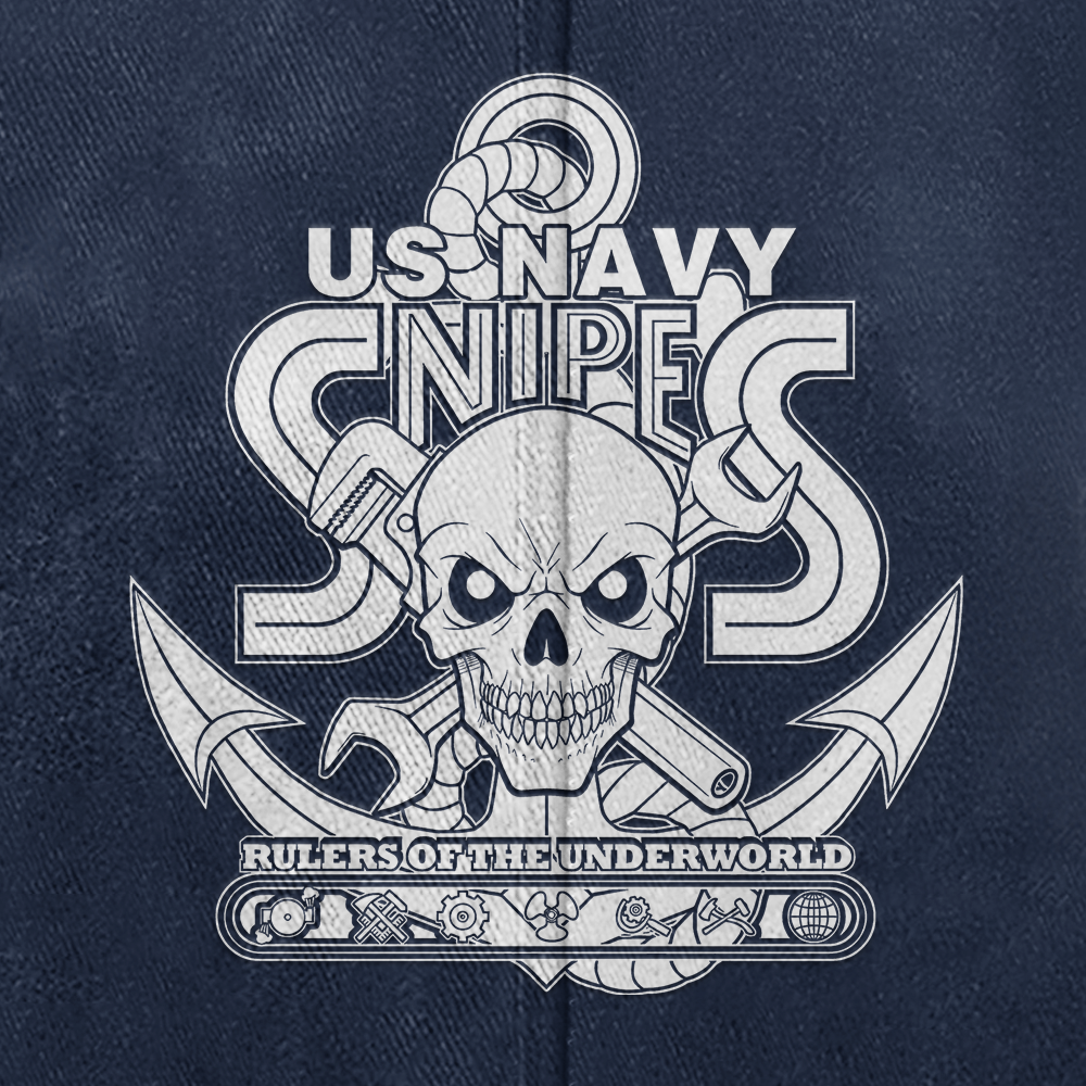 Personalizable Navy Snipes Washed Cap